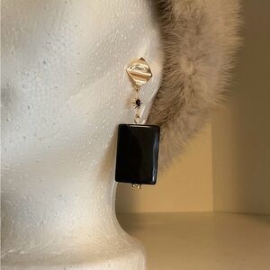 Gemstone Black Onyx Earrings